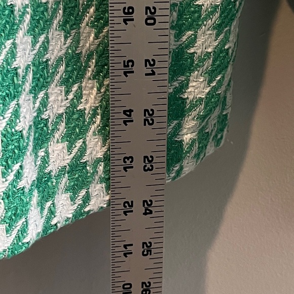 **Karl Lagerfeld green/white houndstooth blazer jacket shacket coat size L - Picture 6 of 10